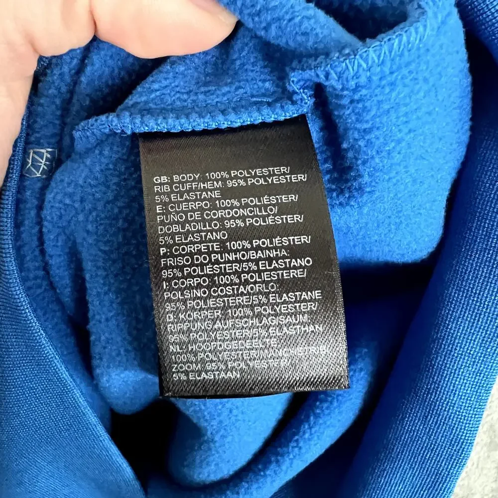 The North Face Ampere Pullover‎ Hoodie Sweatshirt Mens XL Blue Fleece